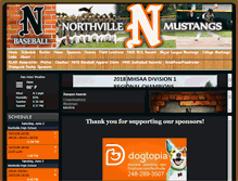 Tablet Screenshot of northvillemustangbaseball.com
